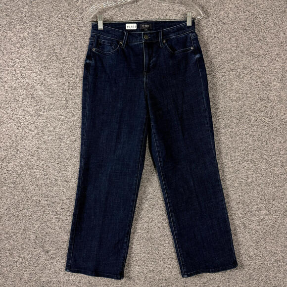 NYDJ Denim - NYDJ Women's Size 4 Dark Wash High Rise Straight Leg Jeans